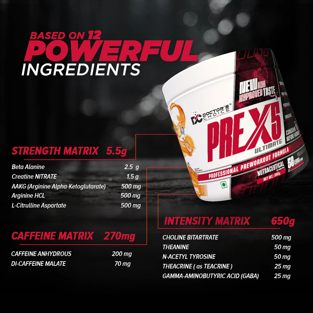 Doctor's Choice Ripped X5  PRE-WORKOUT 50 servings view 2