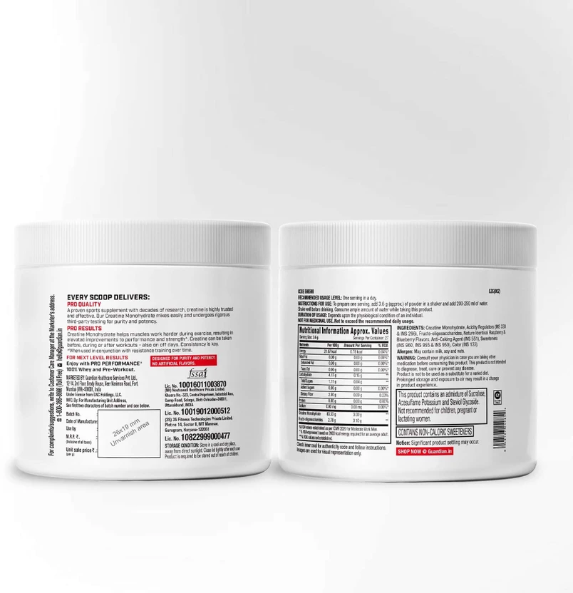 GNC CREATINE UNFLAVOURED 80 Ser 250 GM view 4
