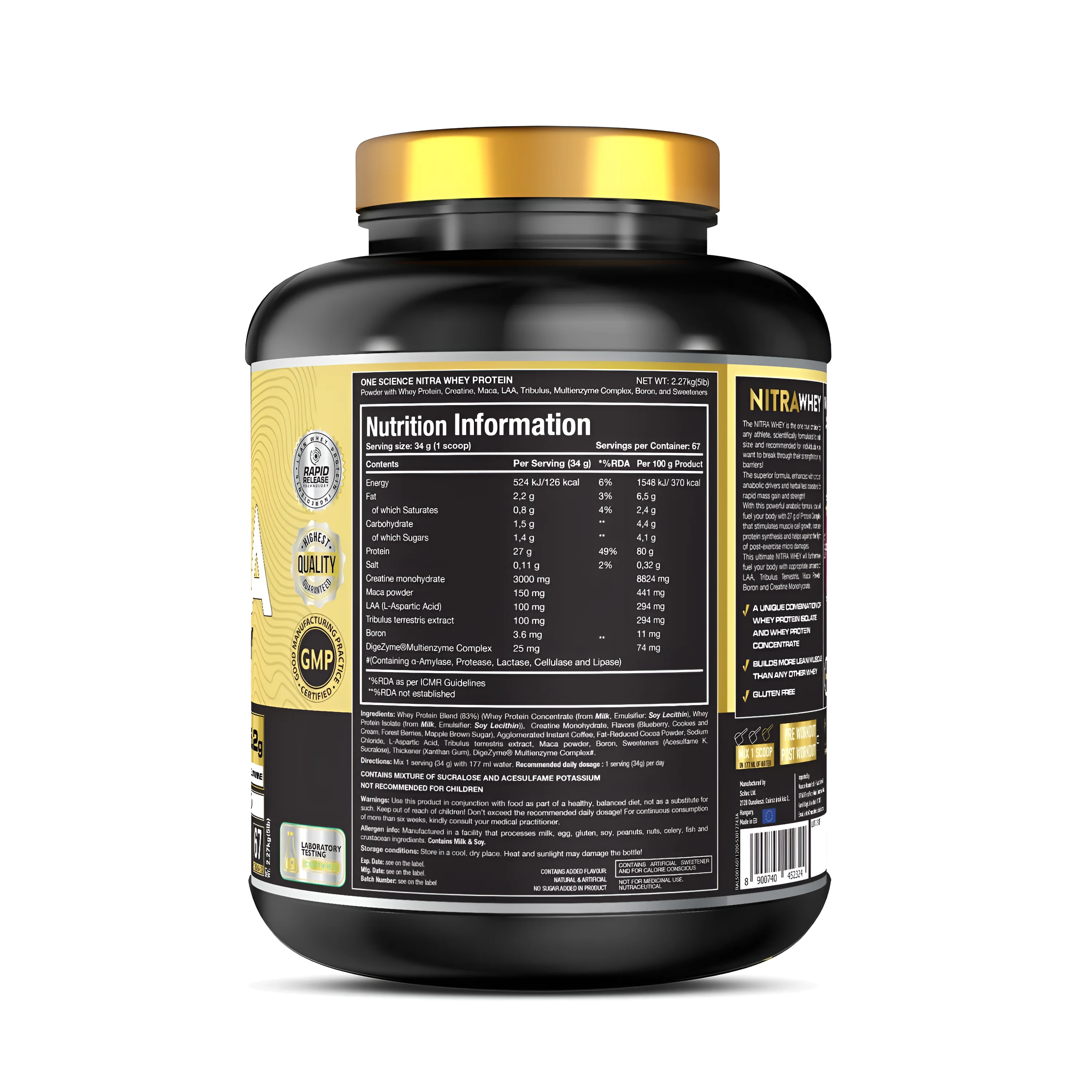 One Science NITRA WHEY 2 Kg view 2