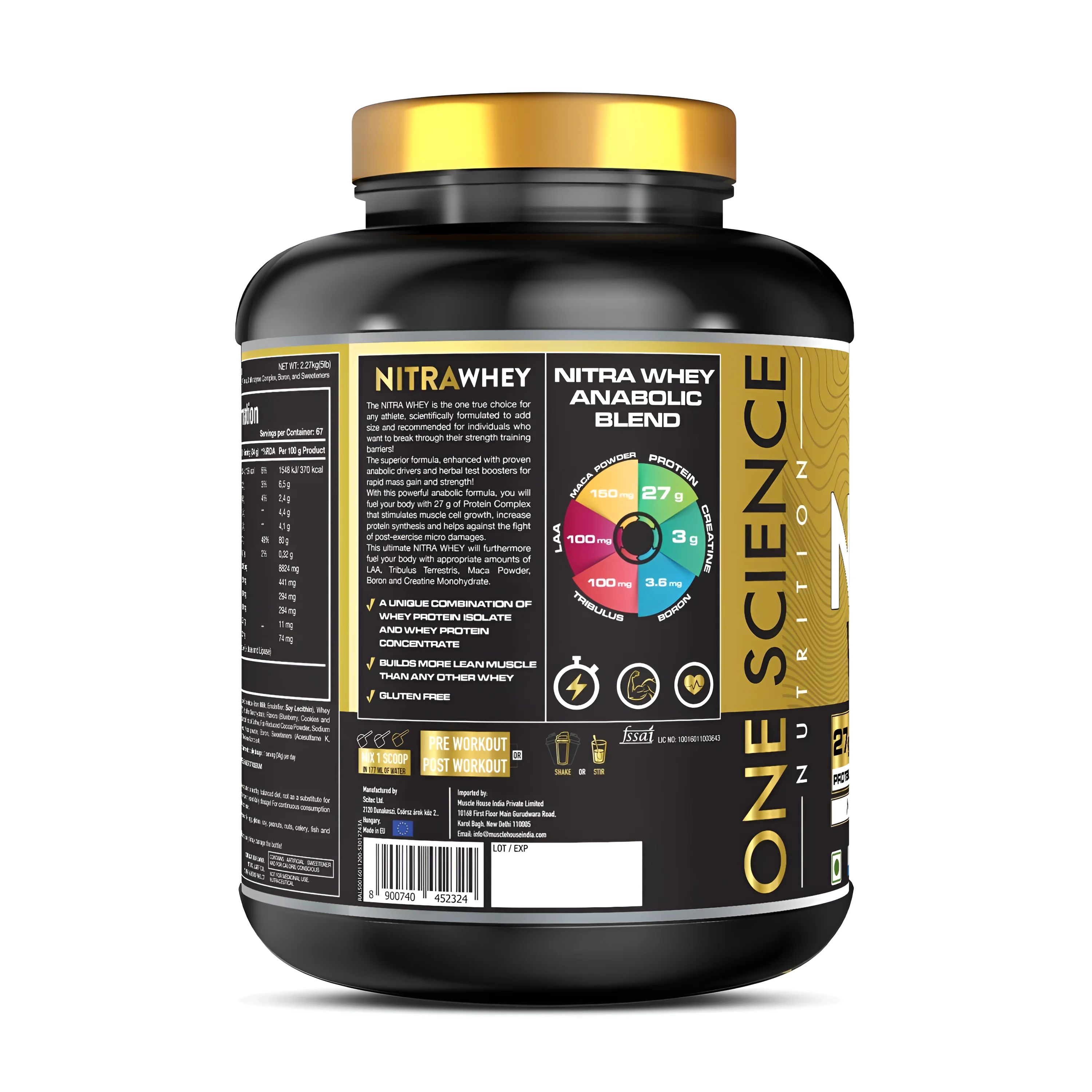 One Science NITRA WHEY 2 Kg view 3