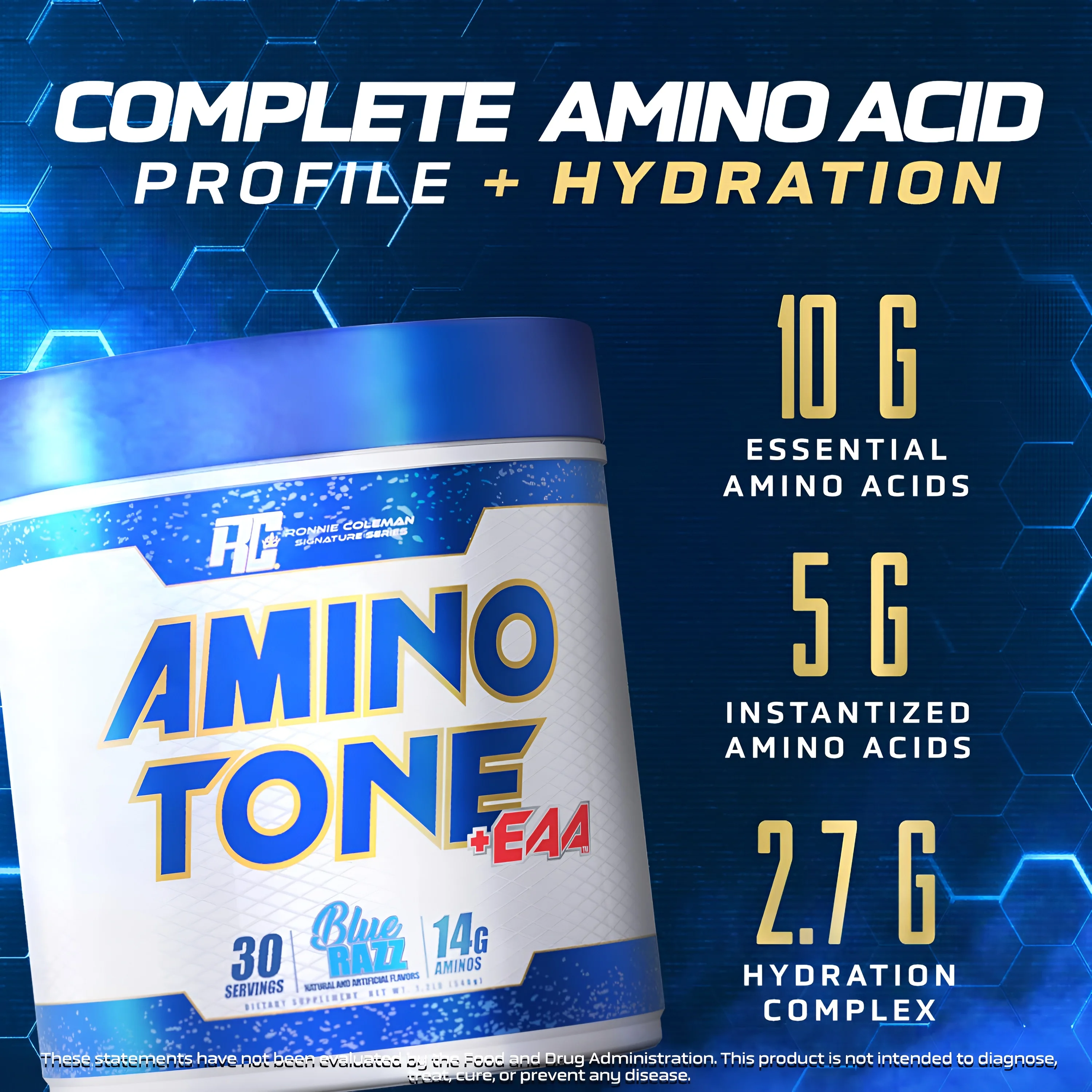 Rc AMINO TONE +EAA 30 Serving’s  view 2