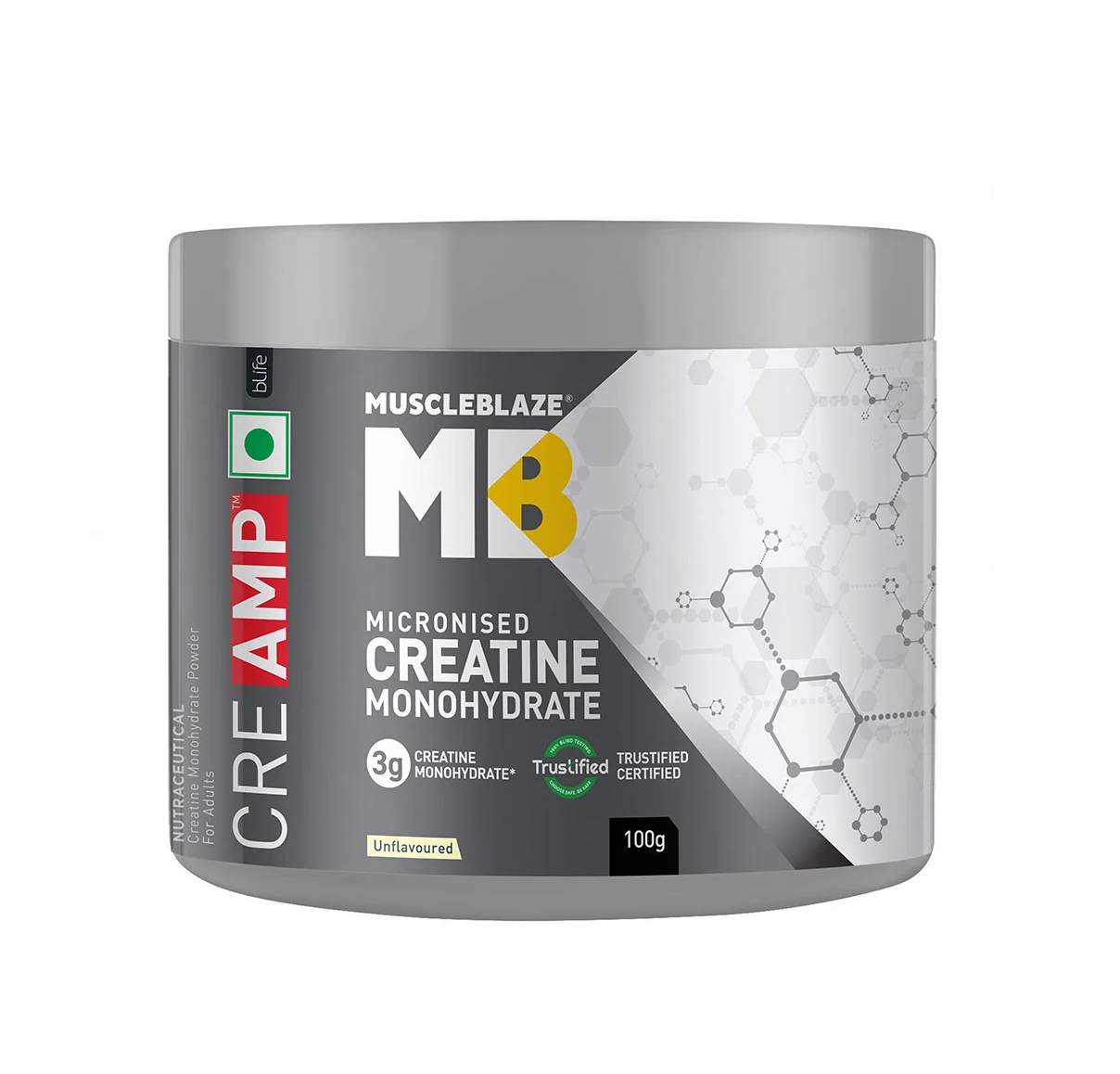 MuscleBlaze CREATINE Monohydrate CREAMP Unflavoured • 120 g