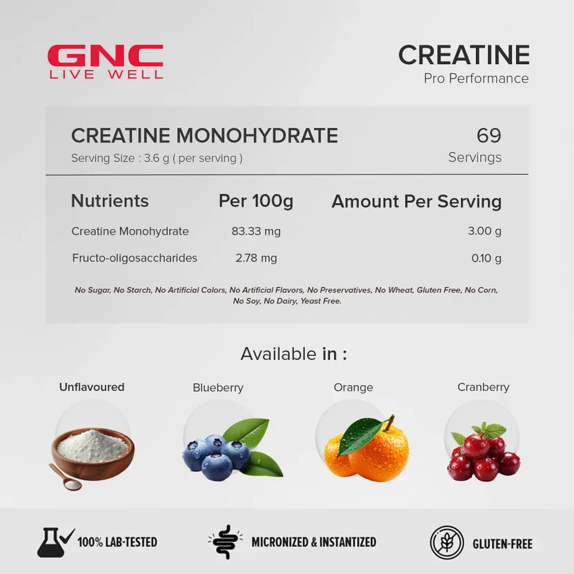 GNC CREATINE 250 GM 69 S view 4