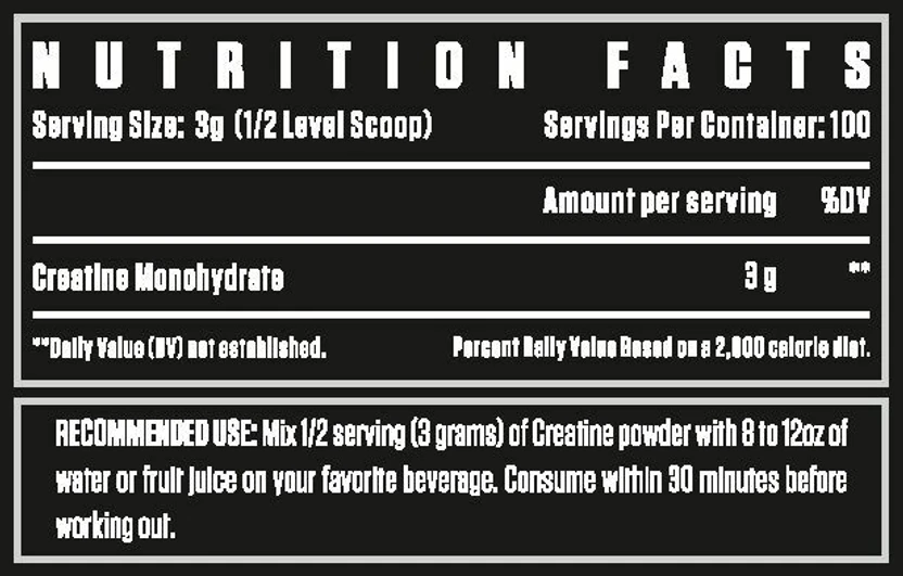 Dexter Jackson BLACK SERIES CREATINE 300Gm 100 Serving’s  view 2