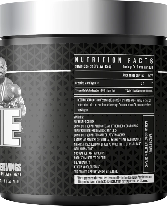 Dexter Jackson BLACK SERIES CREATINE 300Gm 100 Serving’s  view 4