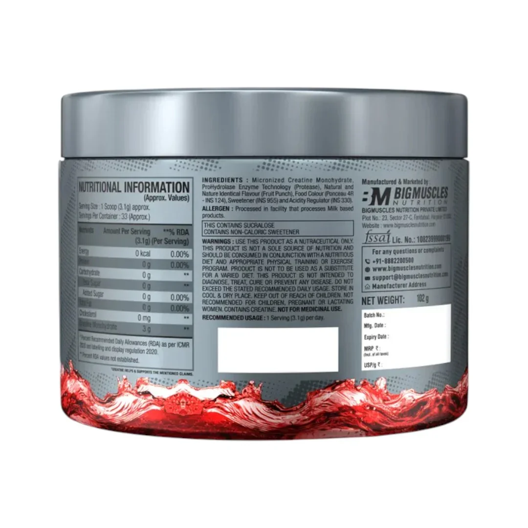 BIG MUSCLE CREATINE 100 gm view 2