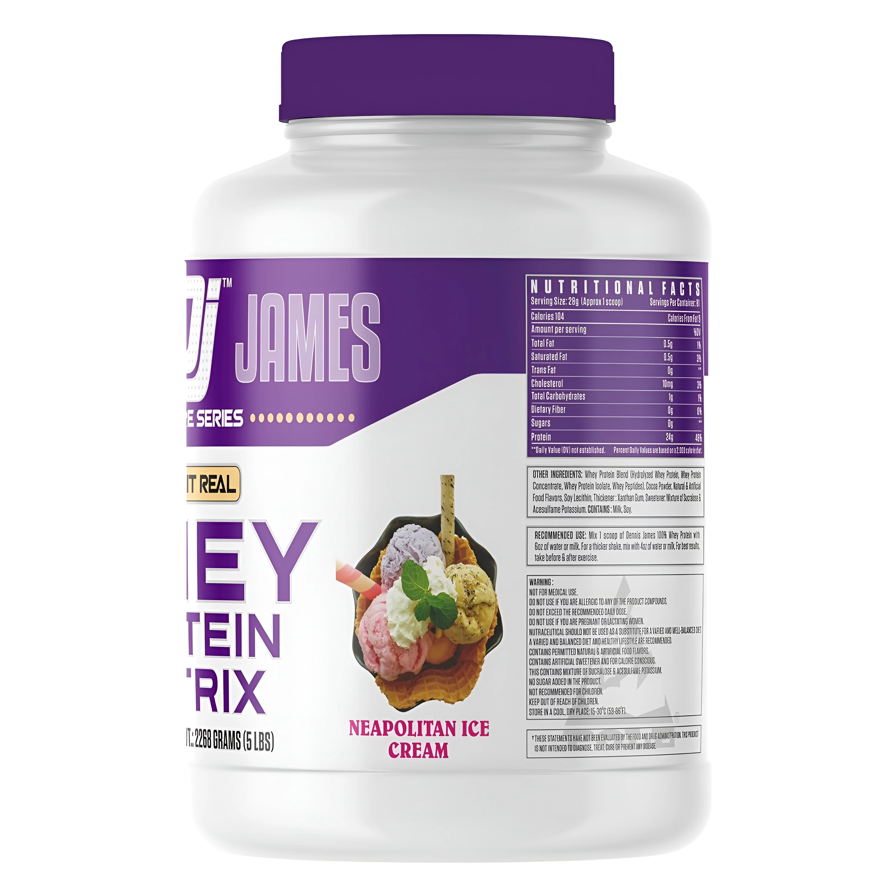 Dennis James WHEY 5 Lbs (2268 Gms) view 3