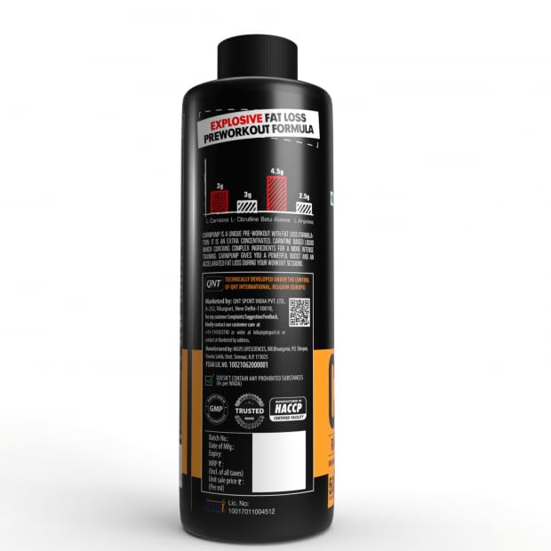 Qnt CARNIPUMP | Liquid Pre Workout 25 Servings view 2