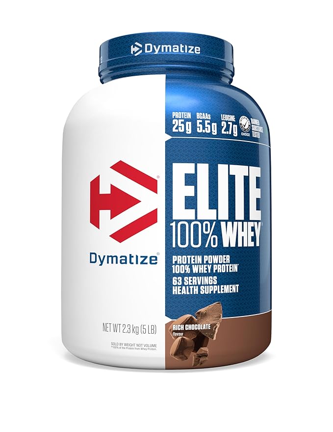 Dymatize Nutrition Elite Whey Protein | Rich Chocolate Flavour | 2.3 Kg