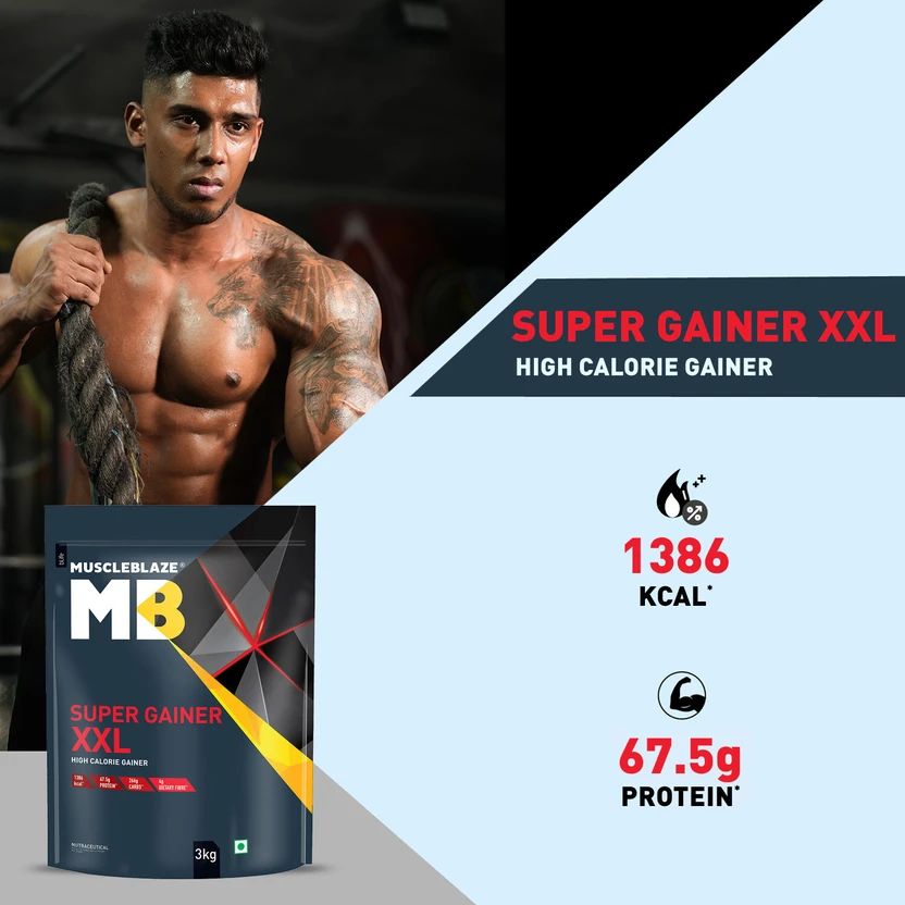 MUSCLE BLAZE XXL GAINER  3kg view 3