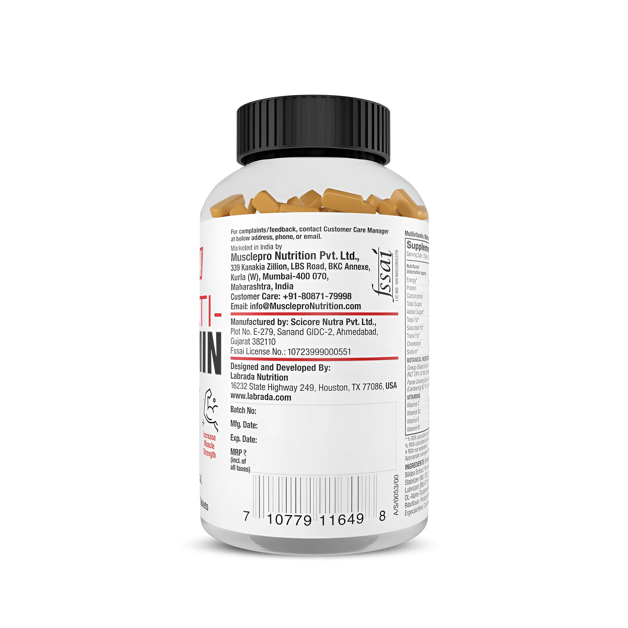 Labrada MULTIVITAMIN 60 Tablets view 2