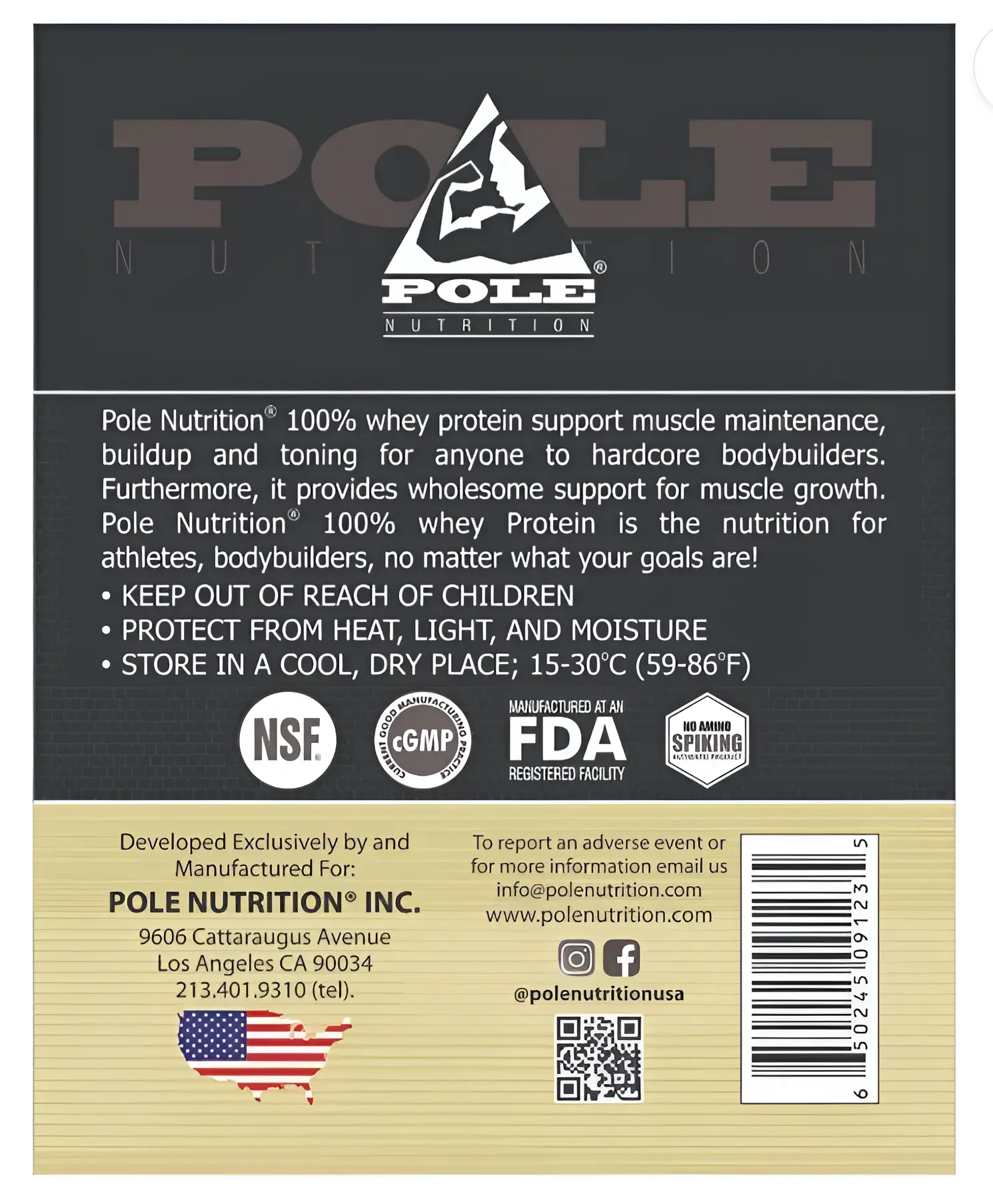 Pole Nutrition WHEY 5 Lbs (2268 Gms) view 2