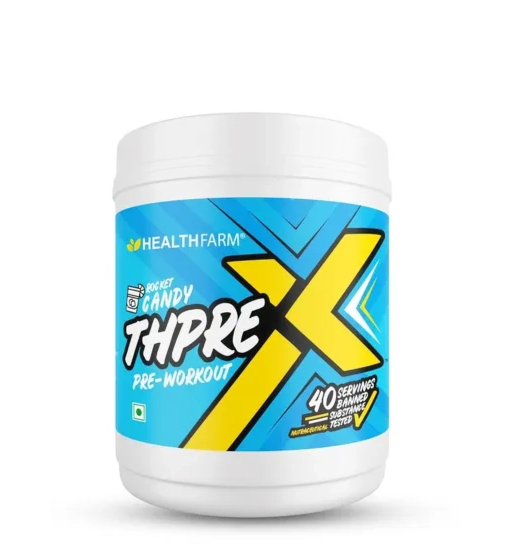 HEALTHFARM THPREX Pre-Workout — 40 Servings (Rocket Candy Flavour)
