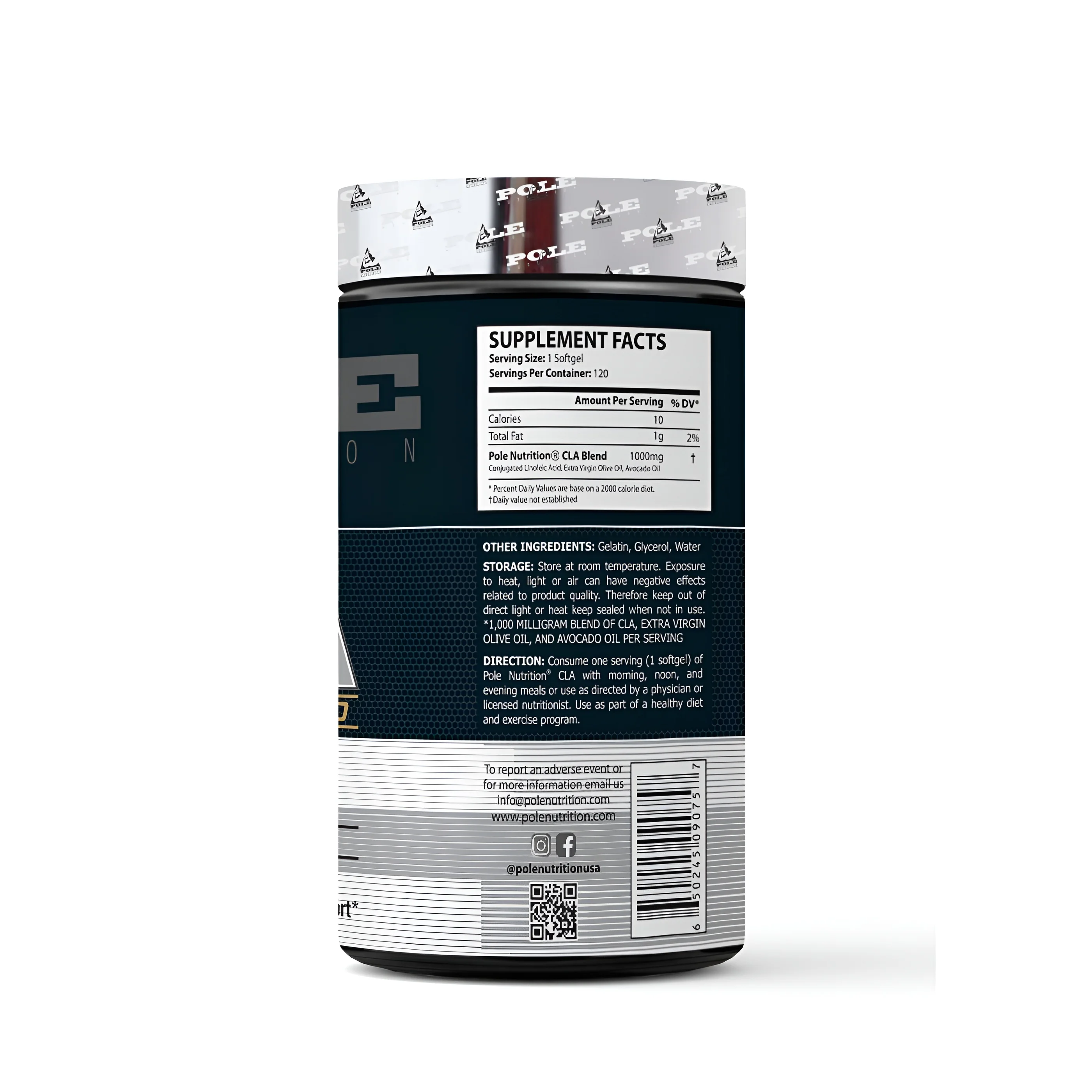 Pole CLA 1000mg, 120 Softgels view 3