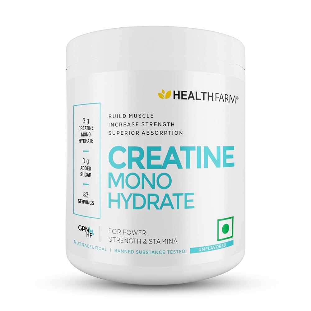 HealthFarm CREATINE (Unflavoured) 33 Servings