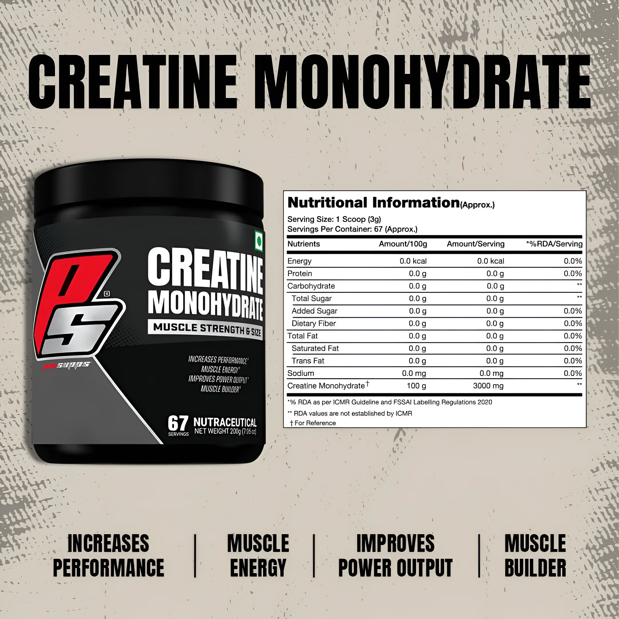 Pro Supps CREATINE 67 S view 2