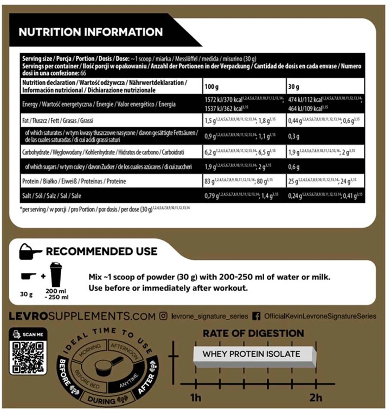 Kevin Levrone GOLD WHEY  (2 kg) view 2
