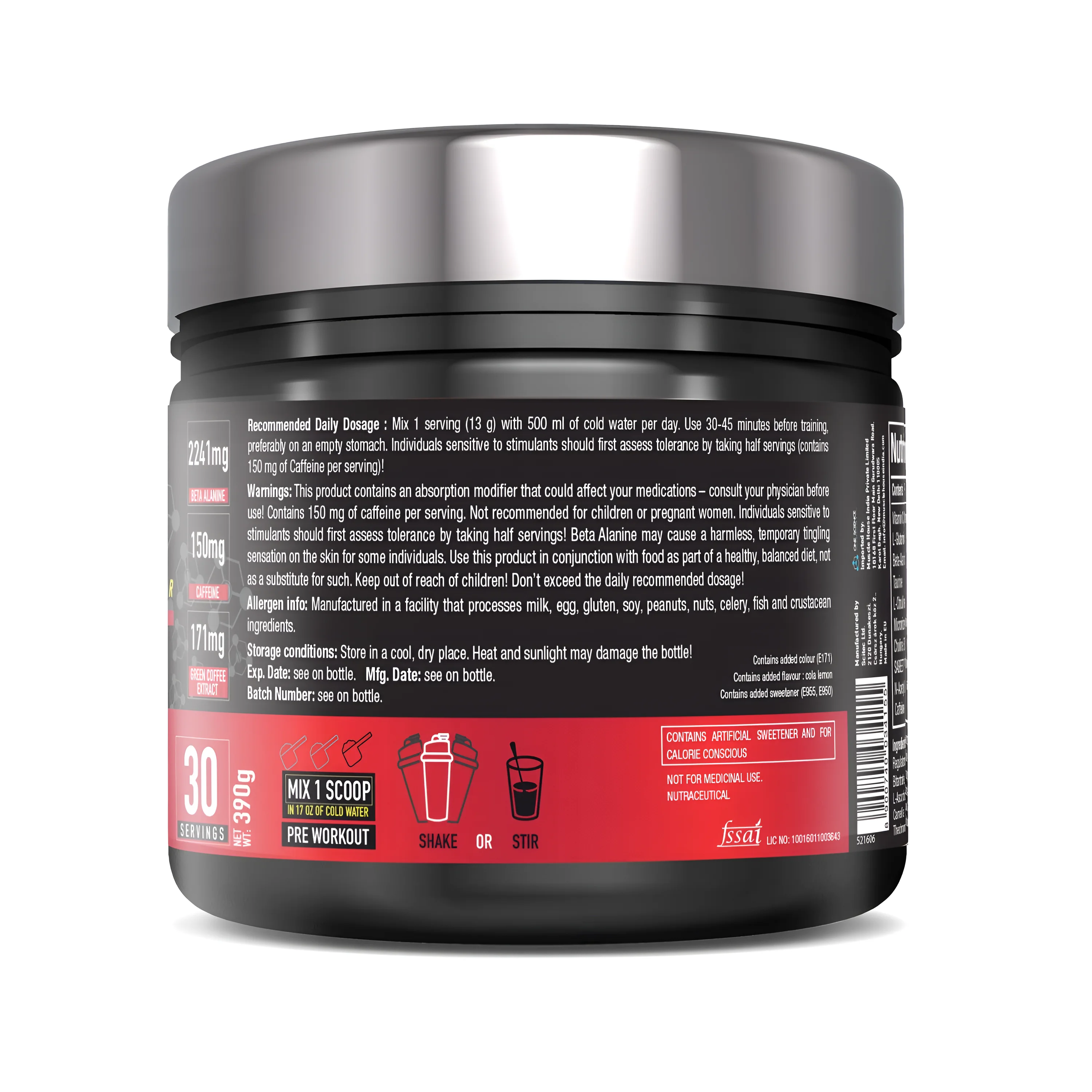 One Science GHOST Pre-Workout 30 Servings view 2