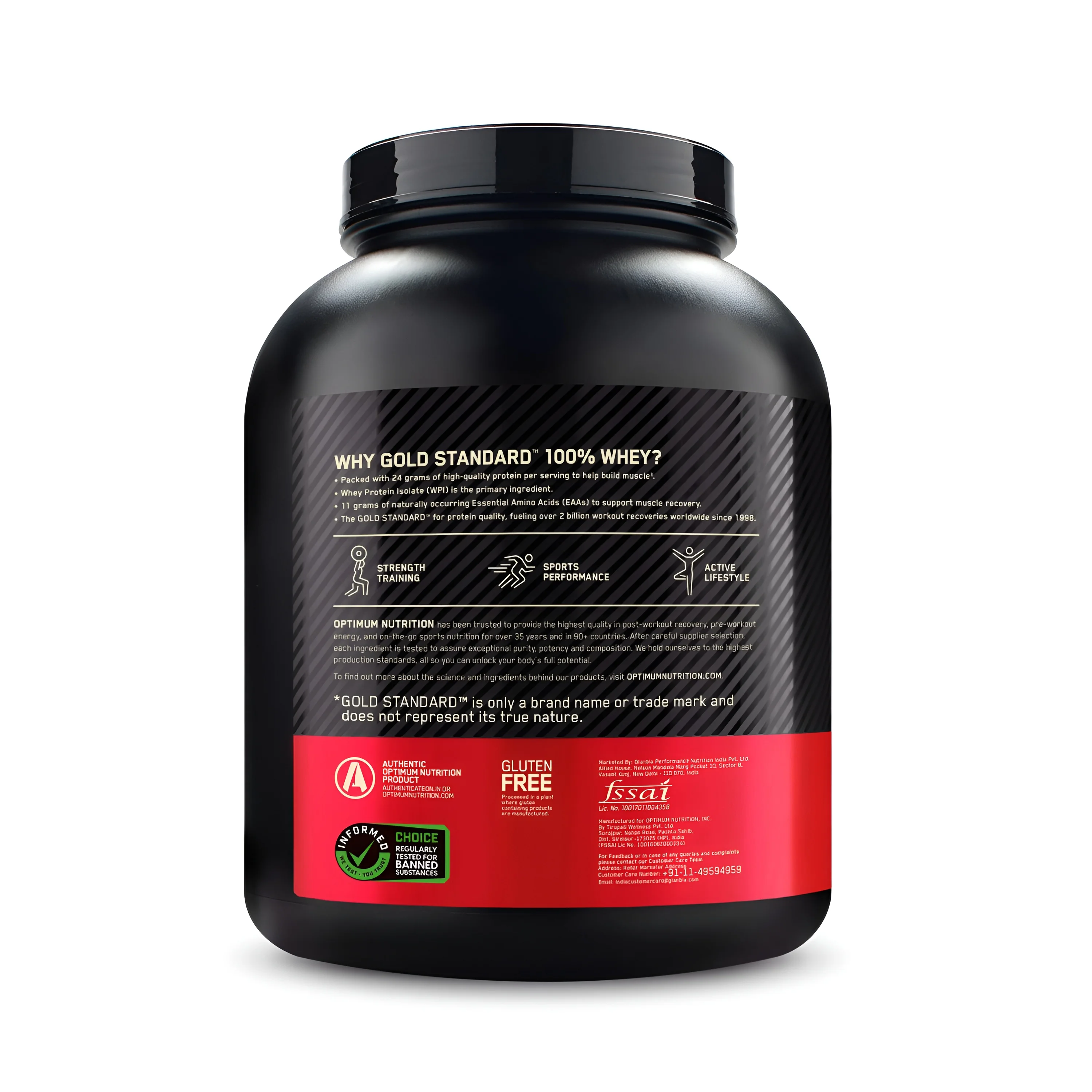 Optimum Nutrition GOLD STANDARD 100% WHEY PROTEIN Powder | 5 lbs 2.27 KG view 2