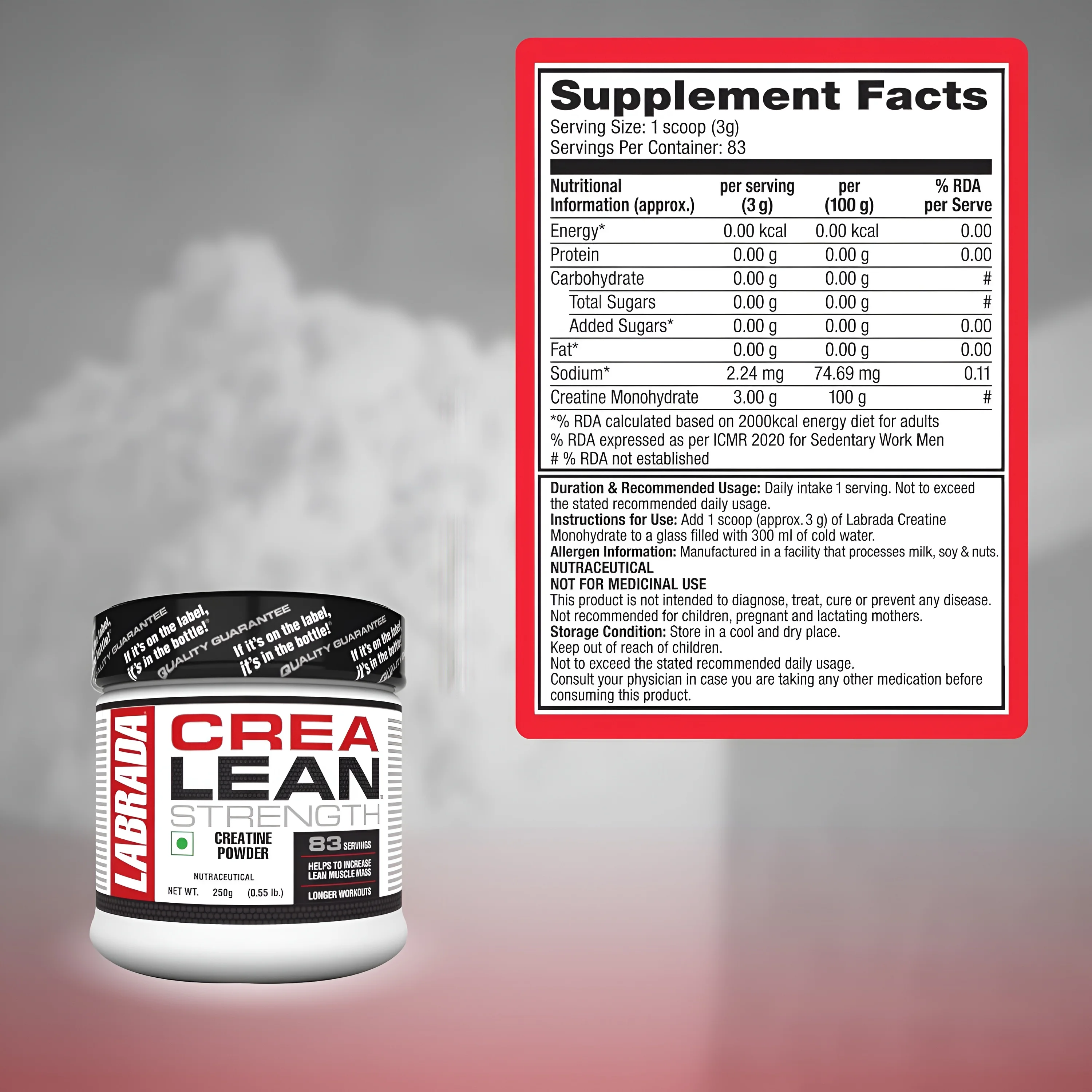 Labrada Nutrition CREATINE (83 ser) view 3