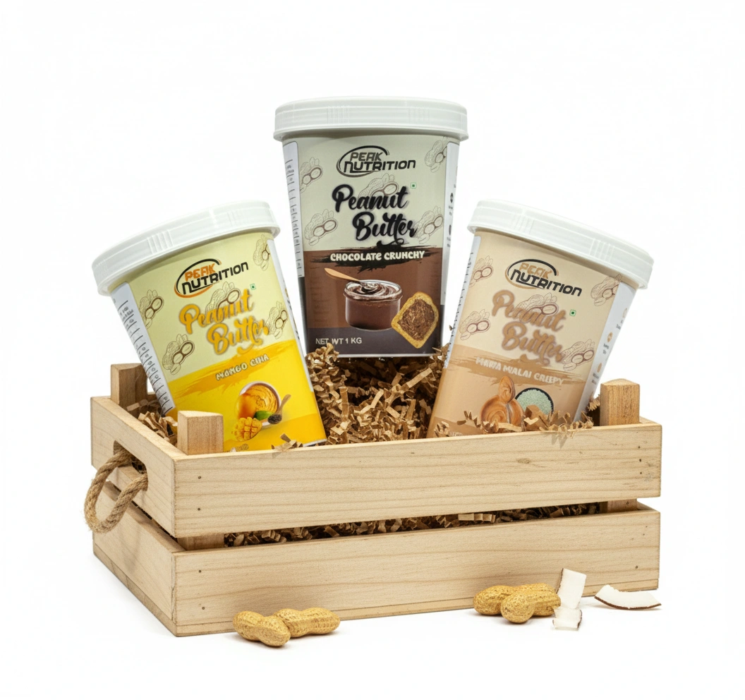 Peanut Butter(Chocolate, Mango chia, Mewa Malai crispy)
