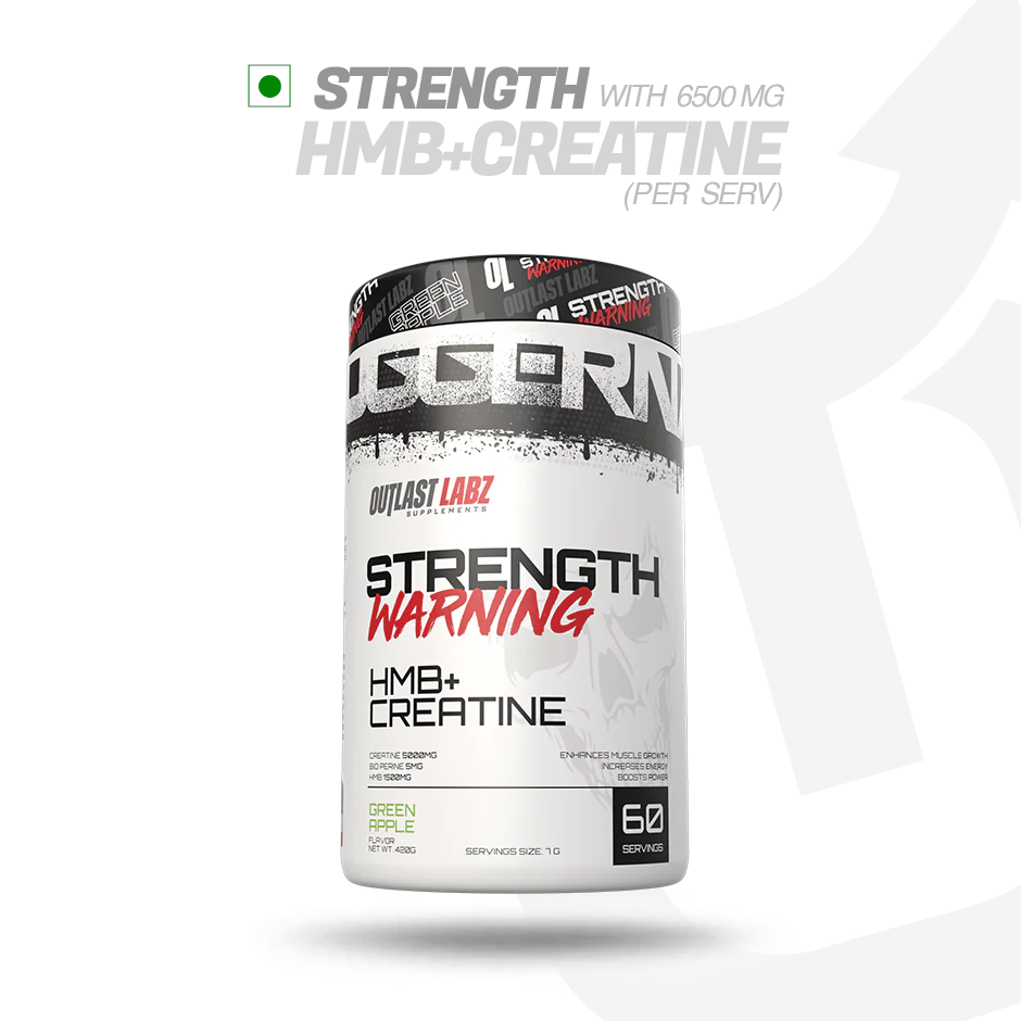 OUTLAST LABZ STRENGTH WARNING HMB+CREATINE 420GM.