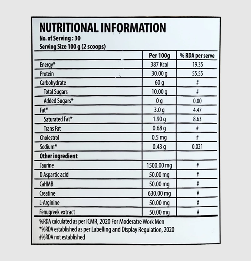 Kevin levrone ANABOLIC MASS GAINER 7kg view 3