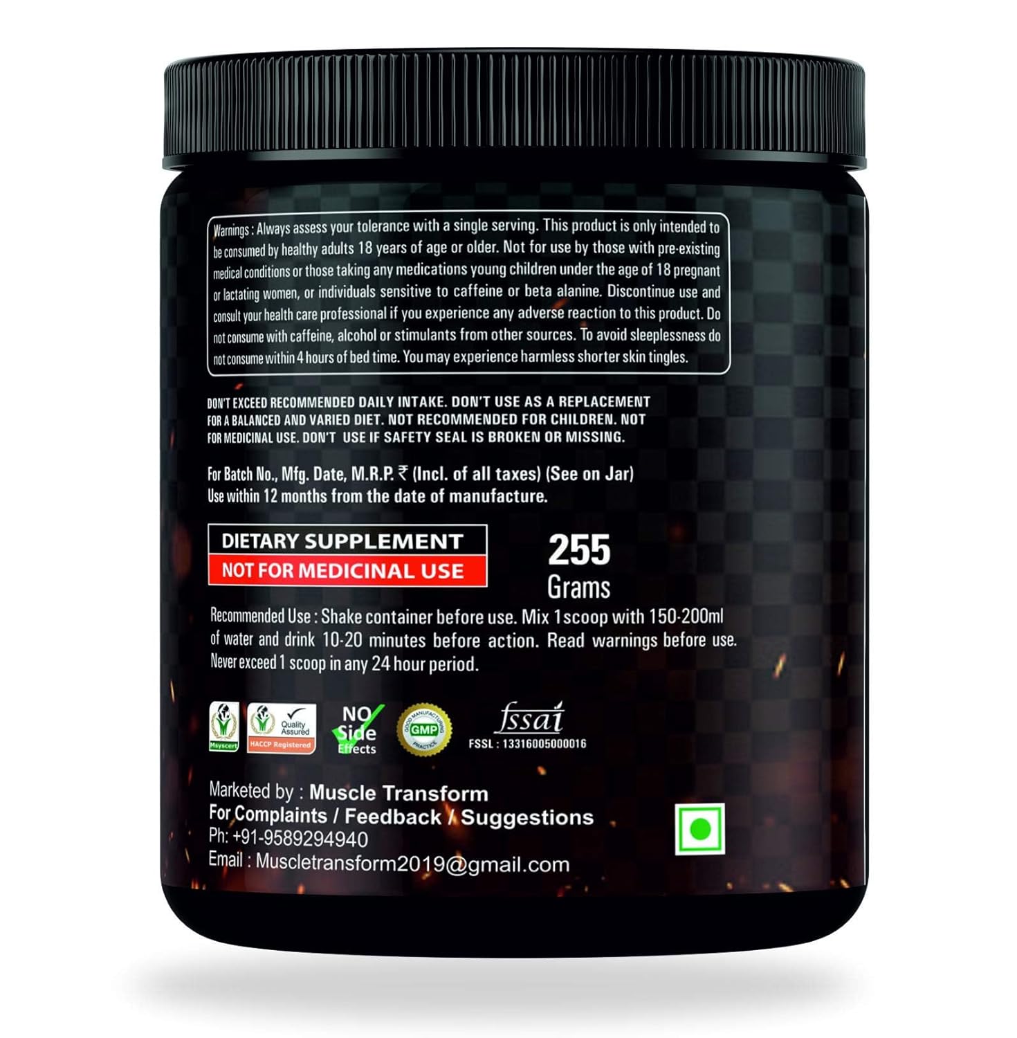Dragon Pharma VENOM Pre-Workout 196 gm view 2