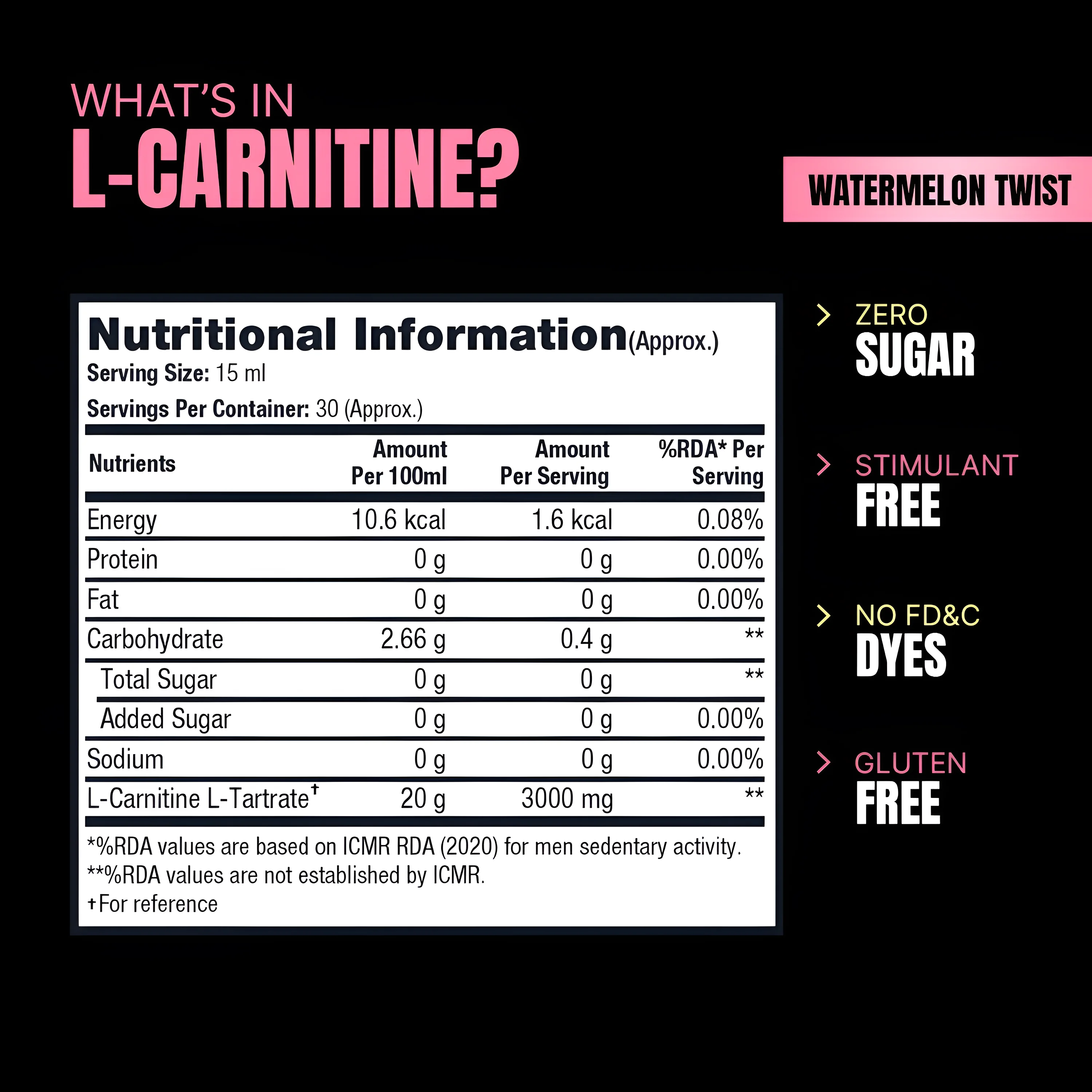 Pro Supps L-CARNITINE 3000 Mg 30 S view 2