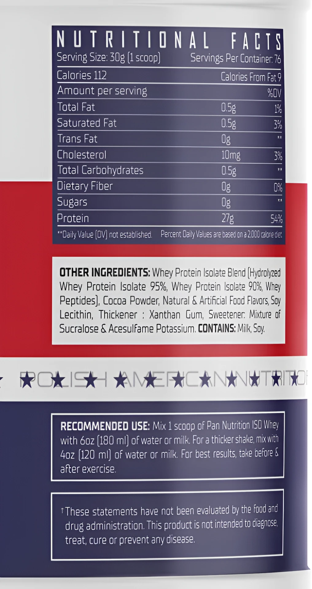 Pan WHEY ISO 2KG view 2