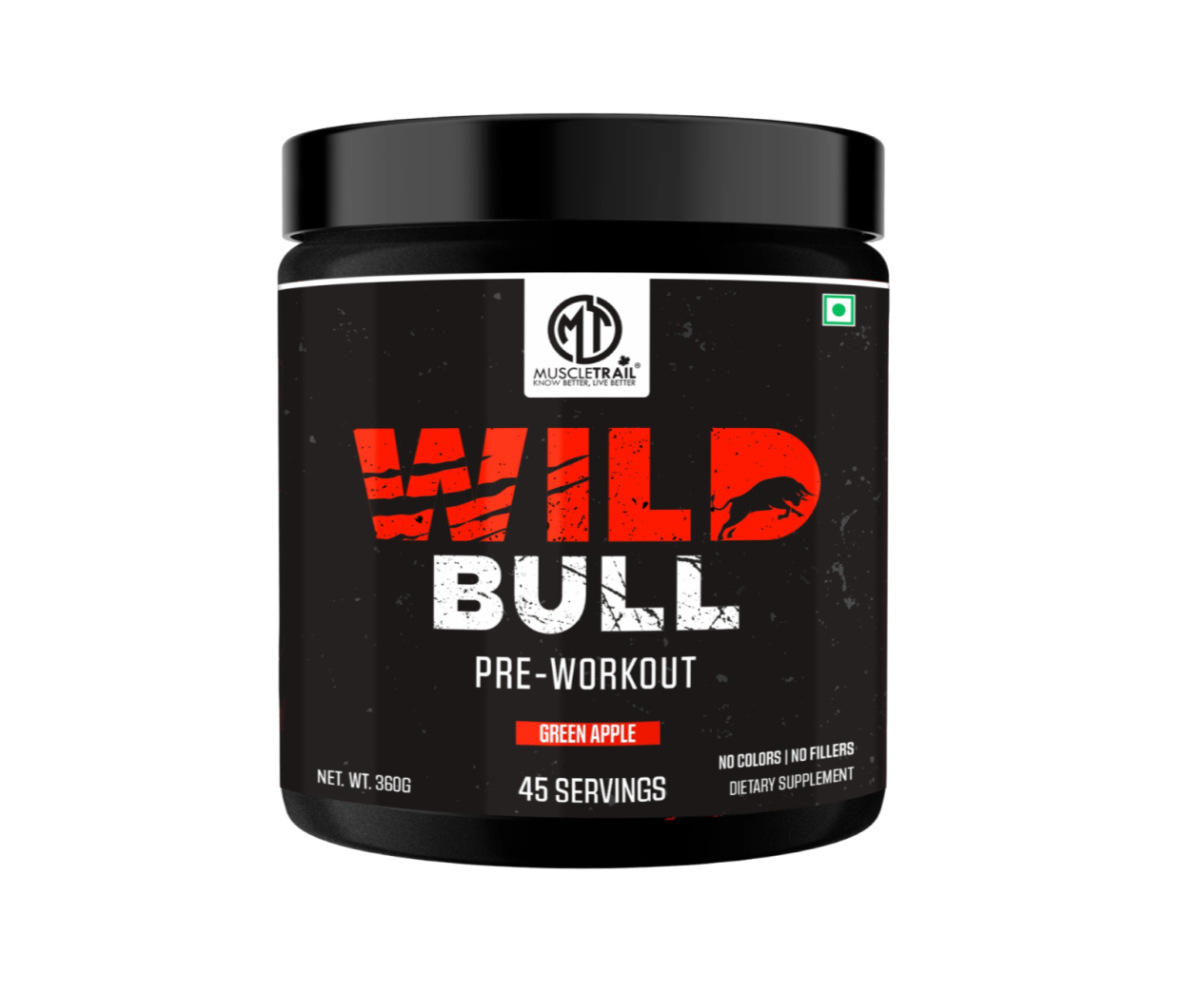 Muscle Trial  WILD BULL Pre-Workout 45 Serving’s 