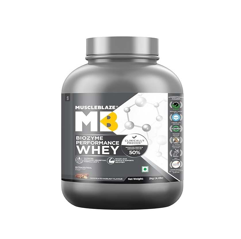 MuscleBlaze Biozyme Performance WHEY PROTEIN Powder 2kg