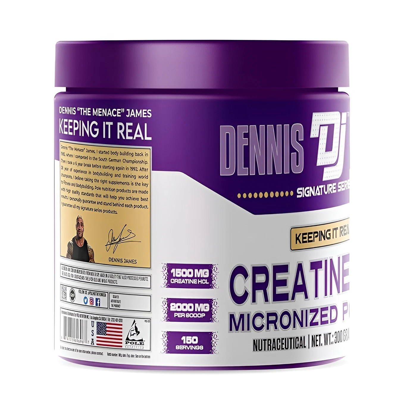 DENNIS JAMES CREATINE 100 S view 2