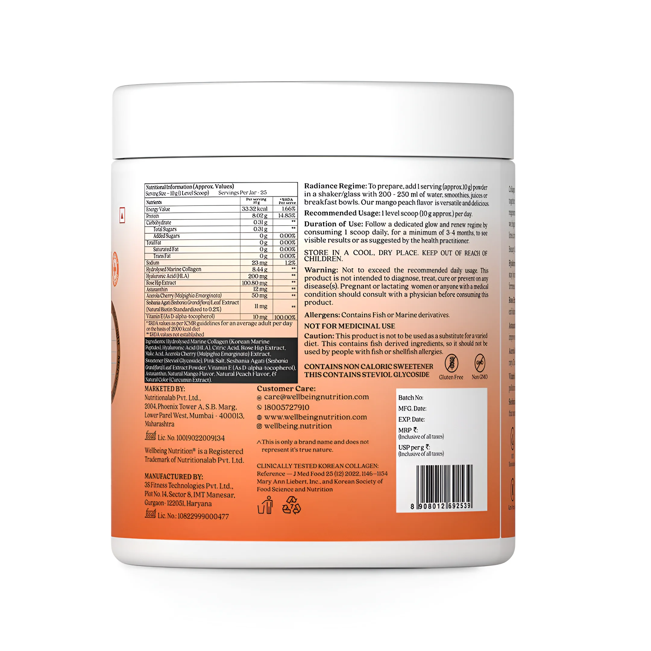 Well Being Nutrition COLLAGEN 25 S view 2