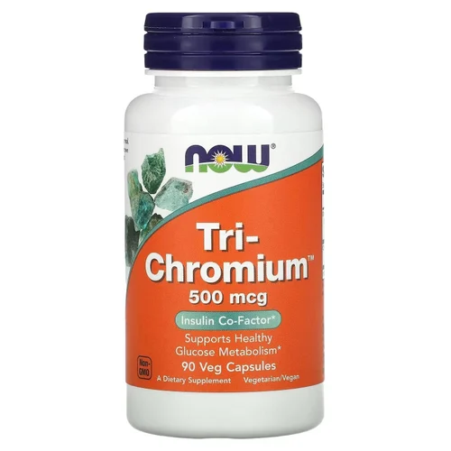 Now TRI-CHROMIUM 500 mcg 90 Veg capsules