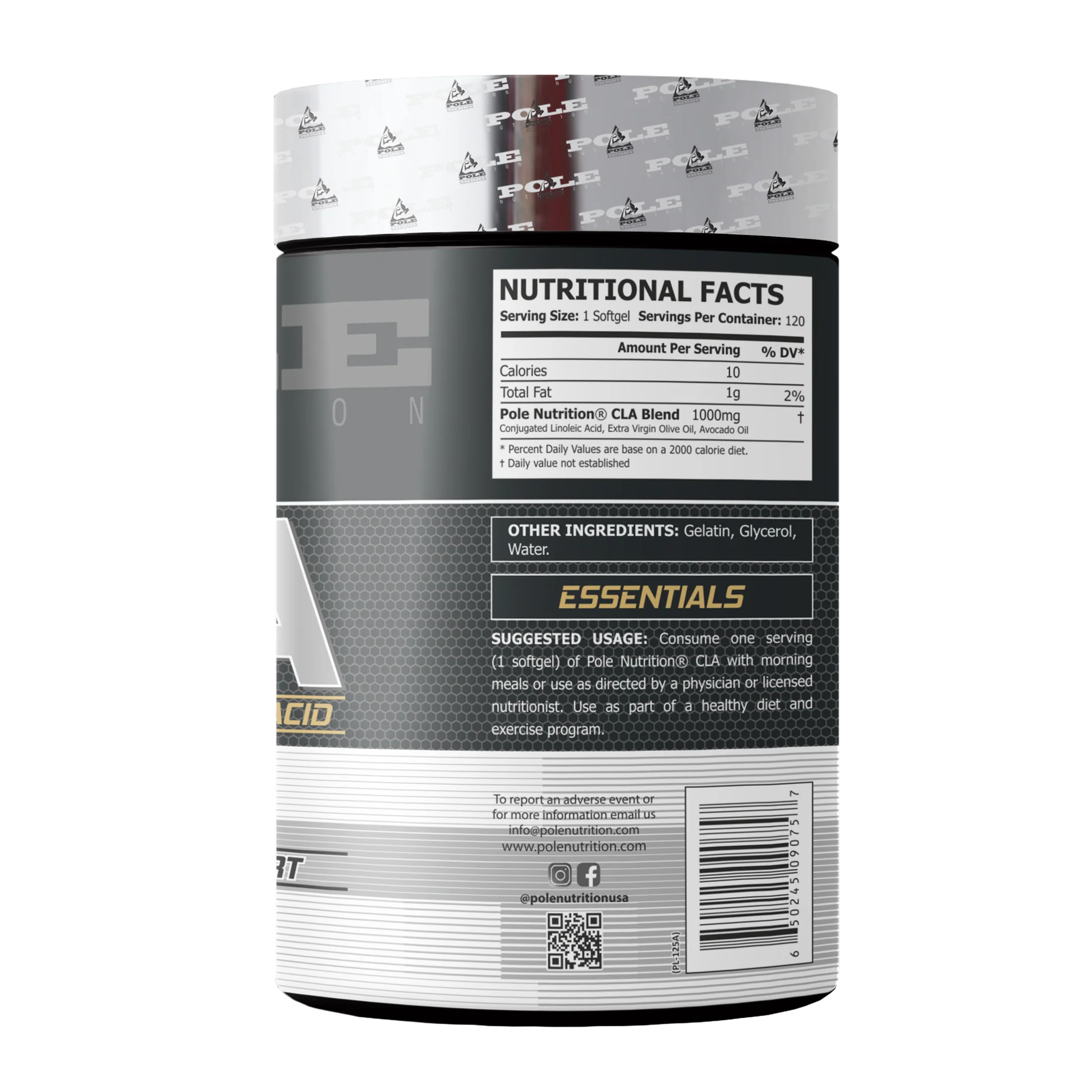 POLE NUTRITION CLA 120 GEL view 2