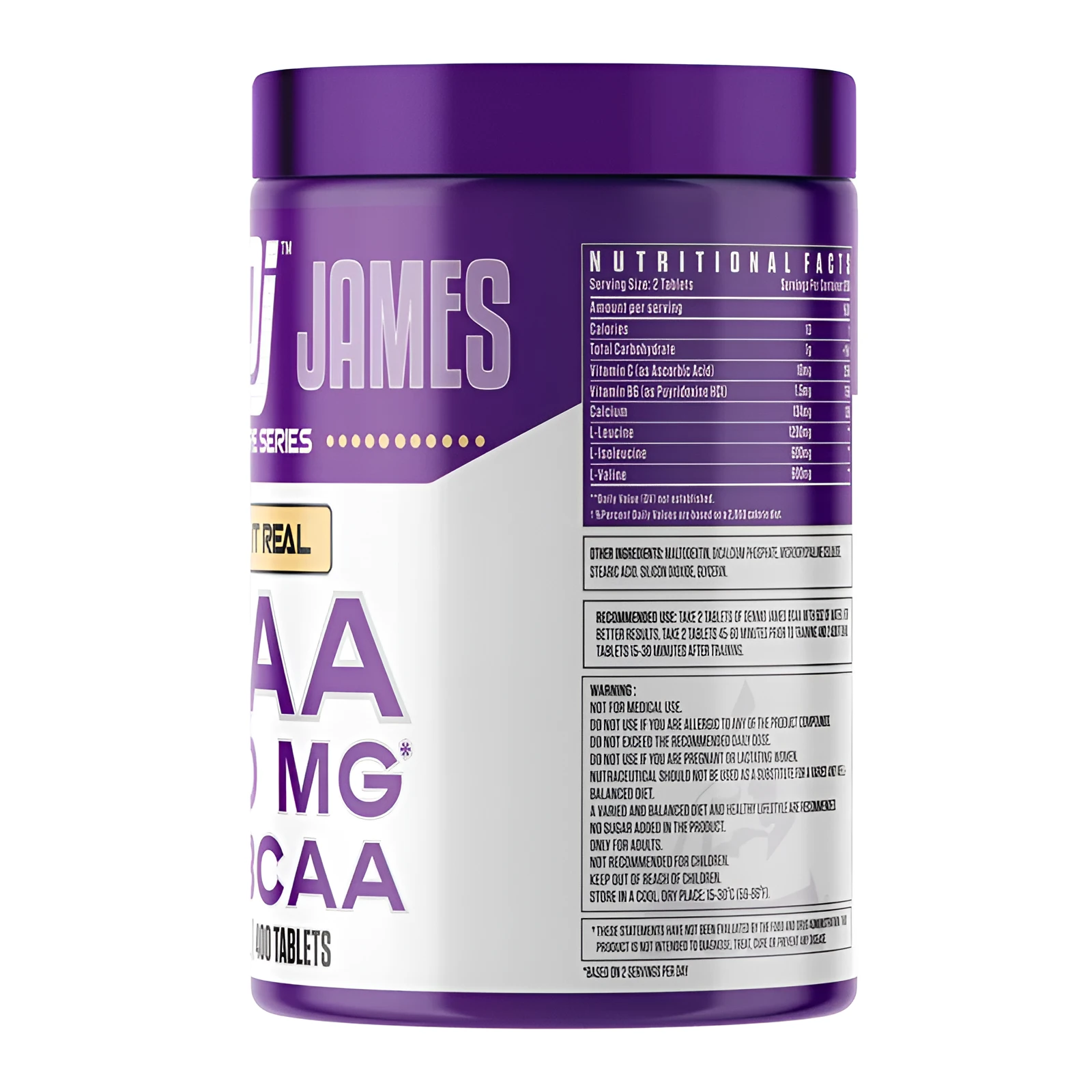 Dennis James BCAA 4800 Mg view 3