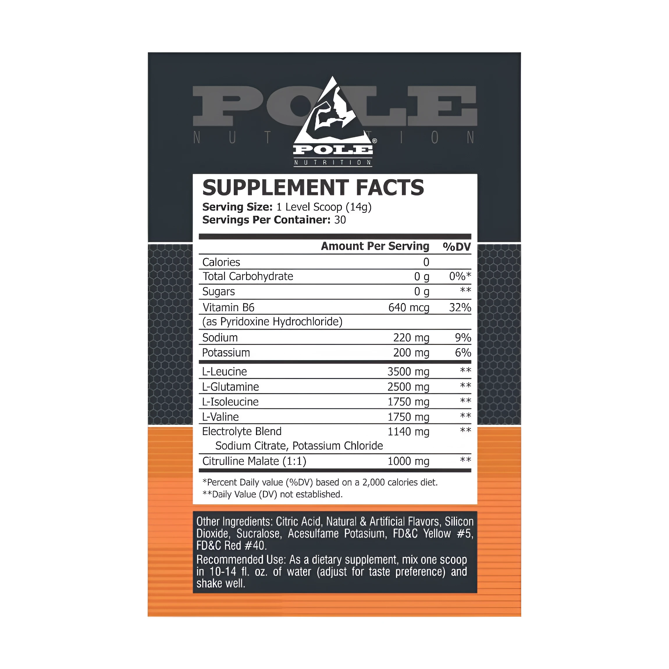Pole Nutrition BCAA STROKE 30 Servings  view 3