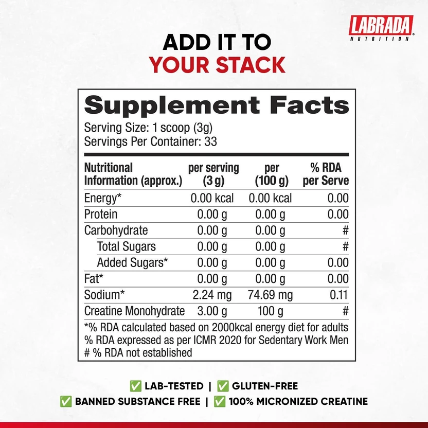 LABRADA CREATINE 33S view 4