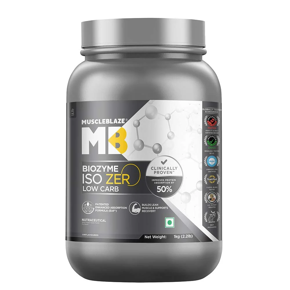 MUSCLE BLAZE BIOZYME ISO ZERO 1 KG 
