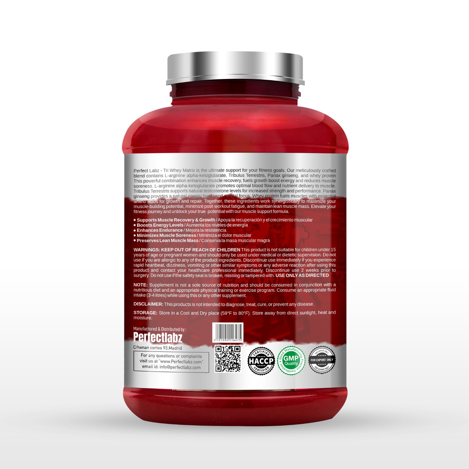 PERFECT LABS TRI WHEY MATRIX RED 5.5 LBS view 2