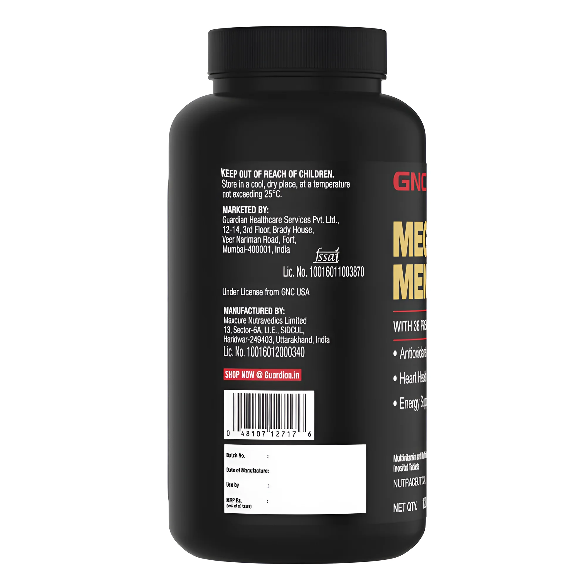 Gnc MULTIVITAMIN 60 Tabs view 2