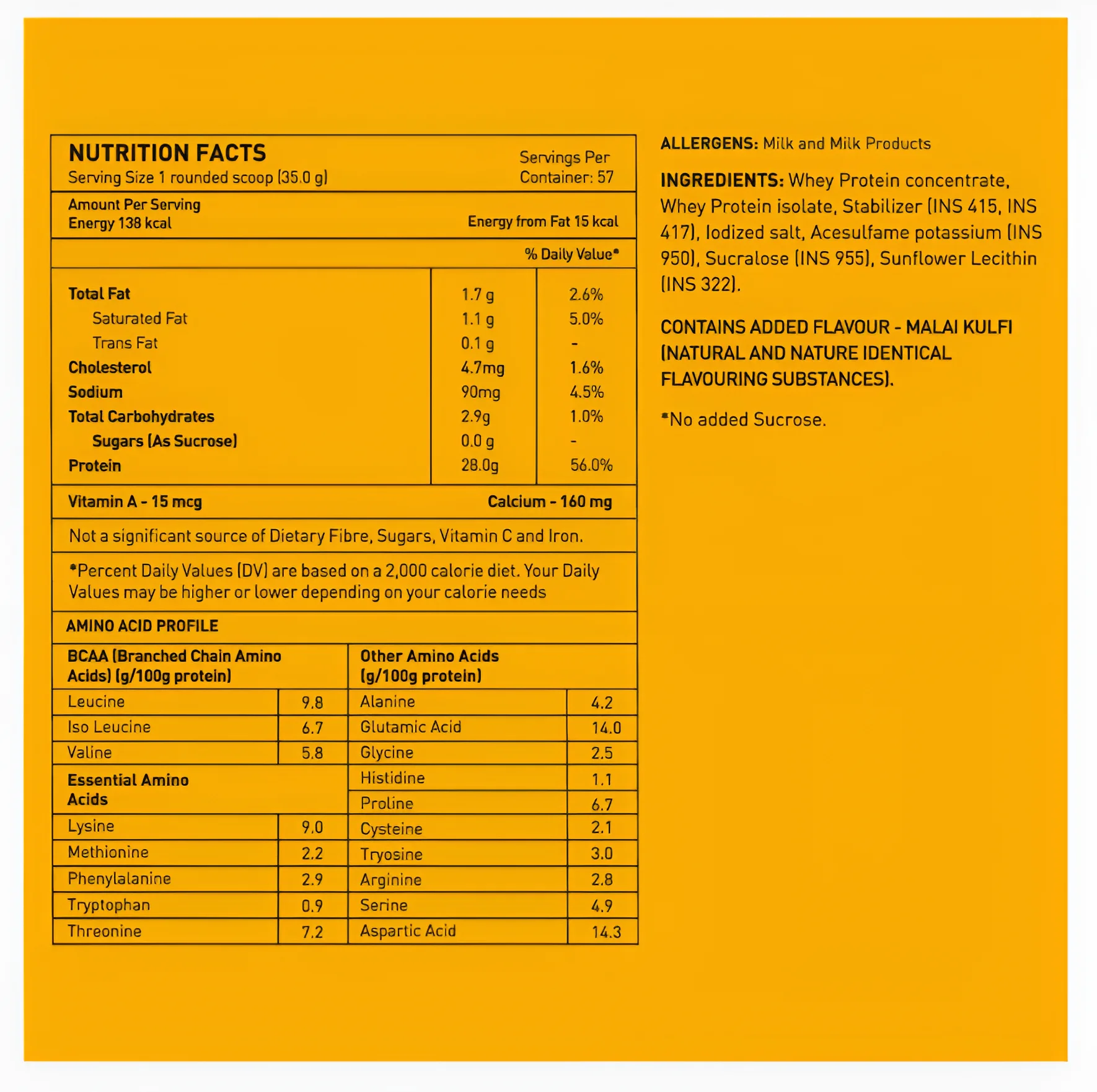 Avvatar WHEY PROTEIN | 2Kg | Malai Kulfi Flavour | 28g Protein | 57 Servings | view 2