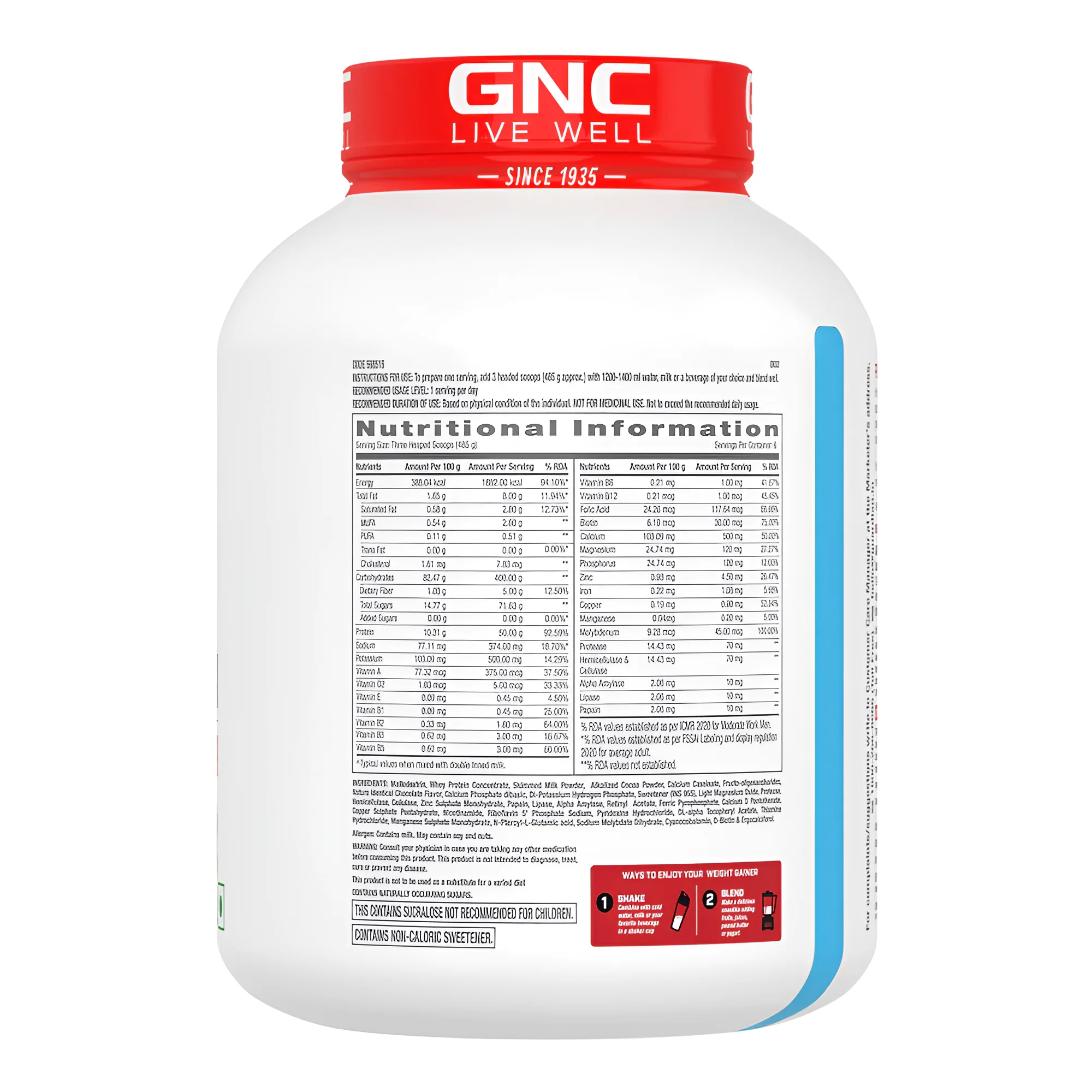 GNC Pro Performance Weight Gainer | 3 Kg view 3
