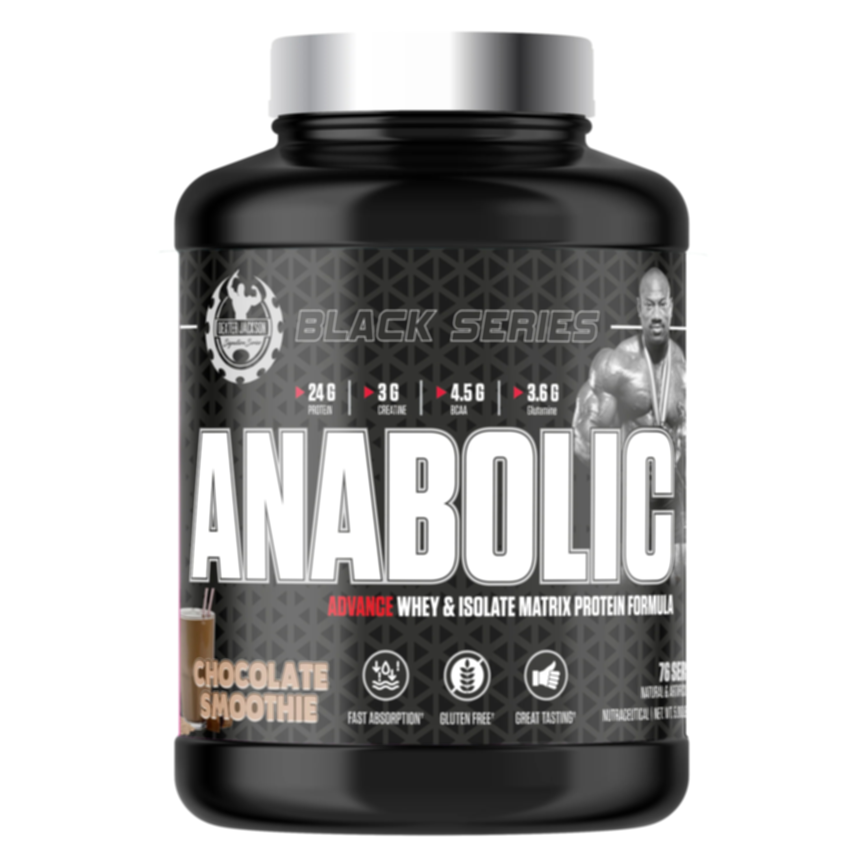 Dexter Jackson Black Series Anabolic Whey – Chocolate Smoothie (2kg, 78 Servings