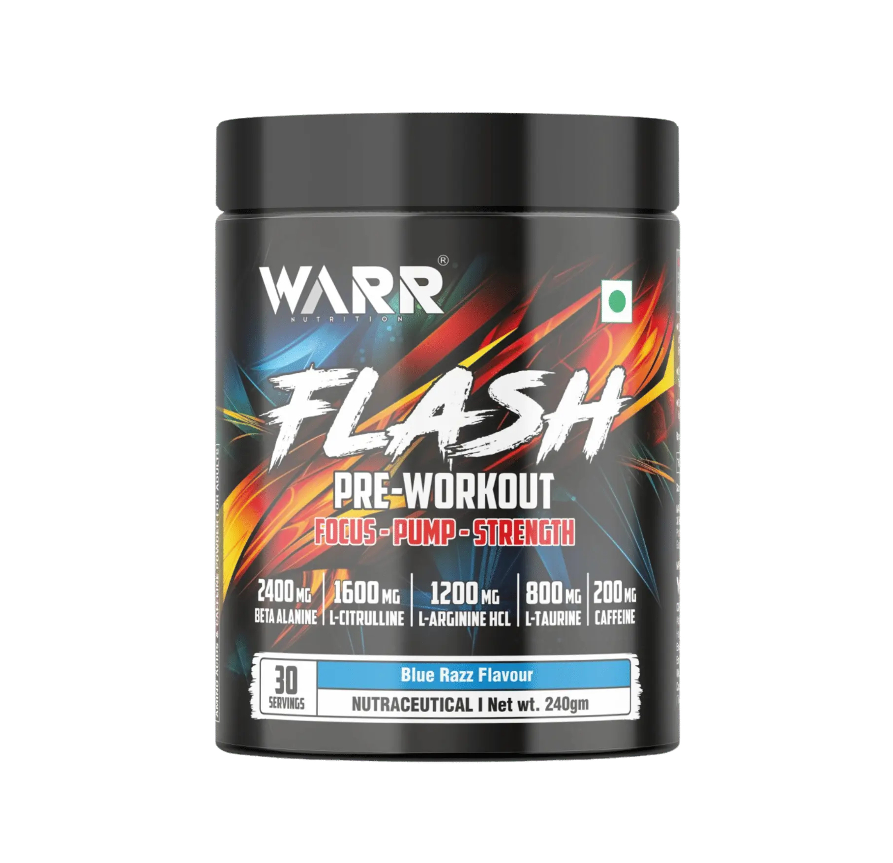 Warr Flash Pre-Workout 30 g Servings