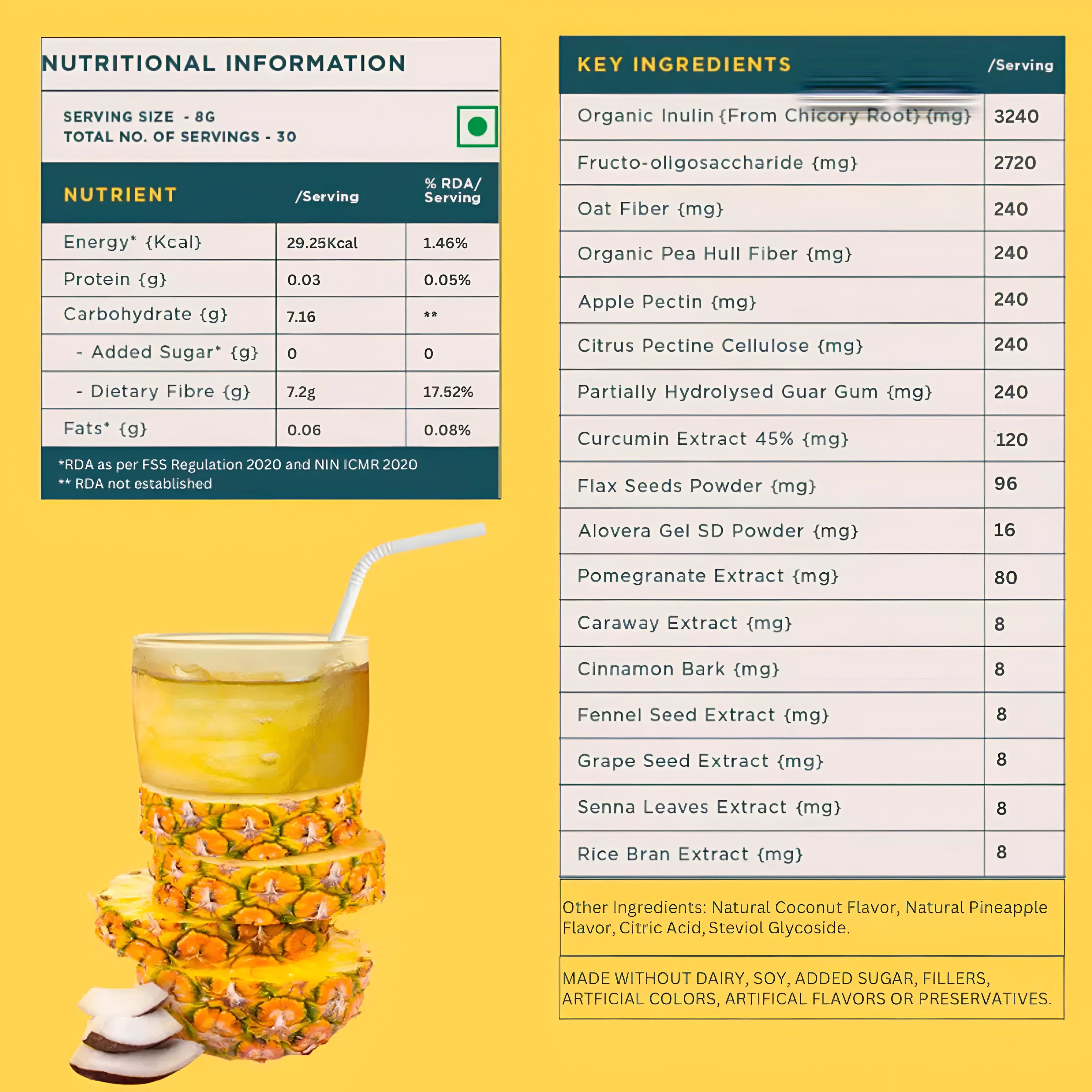 Well Being Nutrition DAILY FIBER 30 Serving’s  view 3