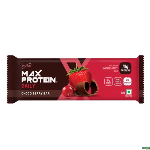 MAX PROTEIN RITE BITE CHOCO BERRY BAR