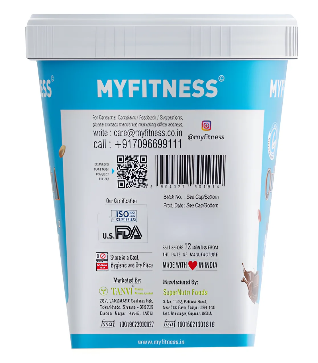 MY FITNESS PEANUT BUTTER 1.25KG view 3