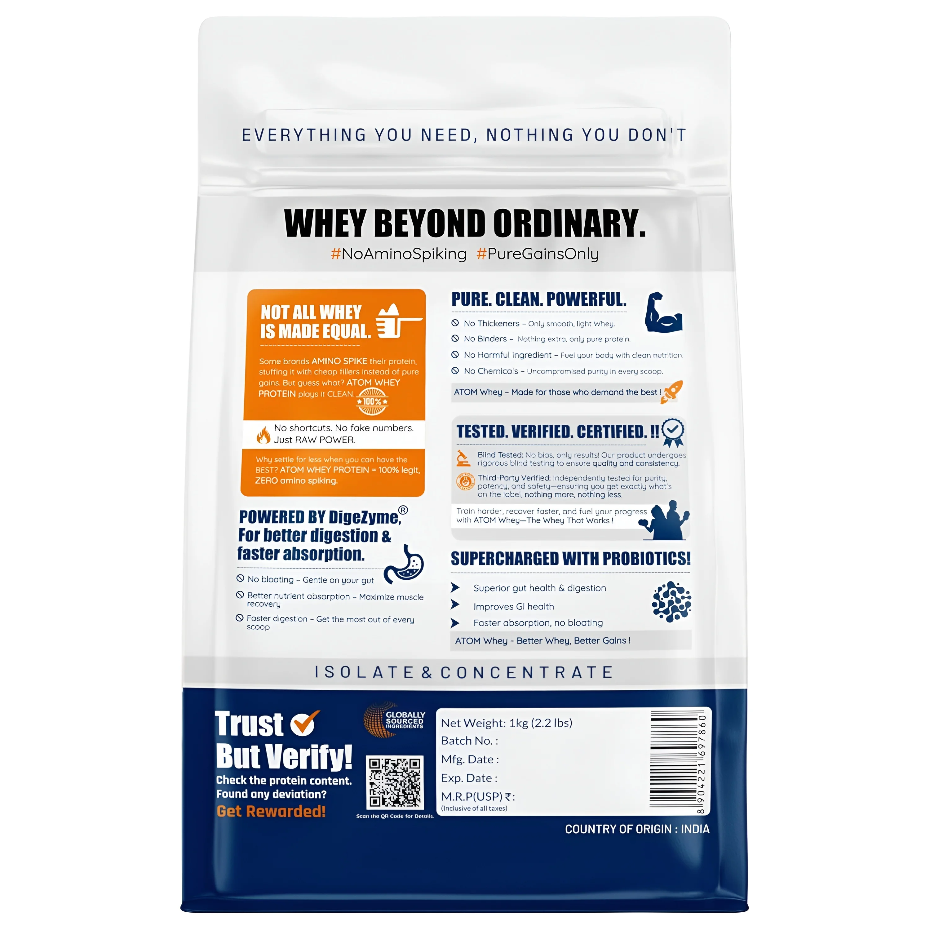 As-it-is ATOM WHEY PROTEIN 2 Kg (27g) view 2